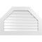 Ekena Millwork Octagonal Top Surface Mount PVC Gable Vent: Functional, w/ 3-1/2"W x 1"P Standard Frame, 38"W x 26"H GVPOT38X2601SF - alternate 1